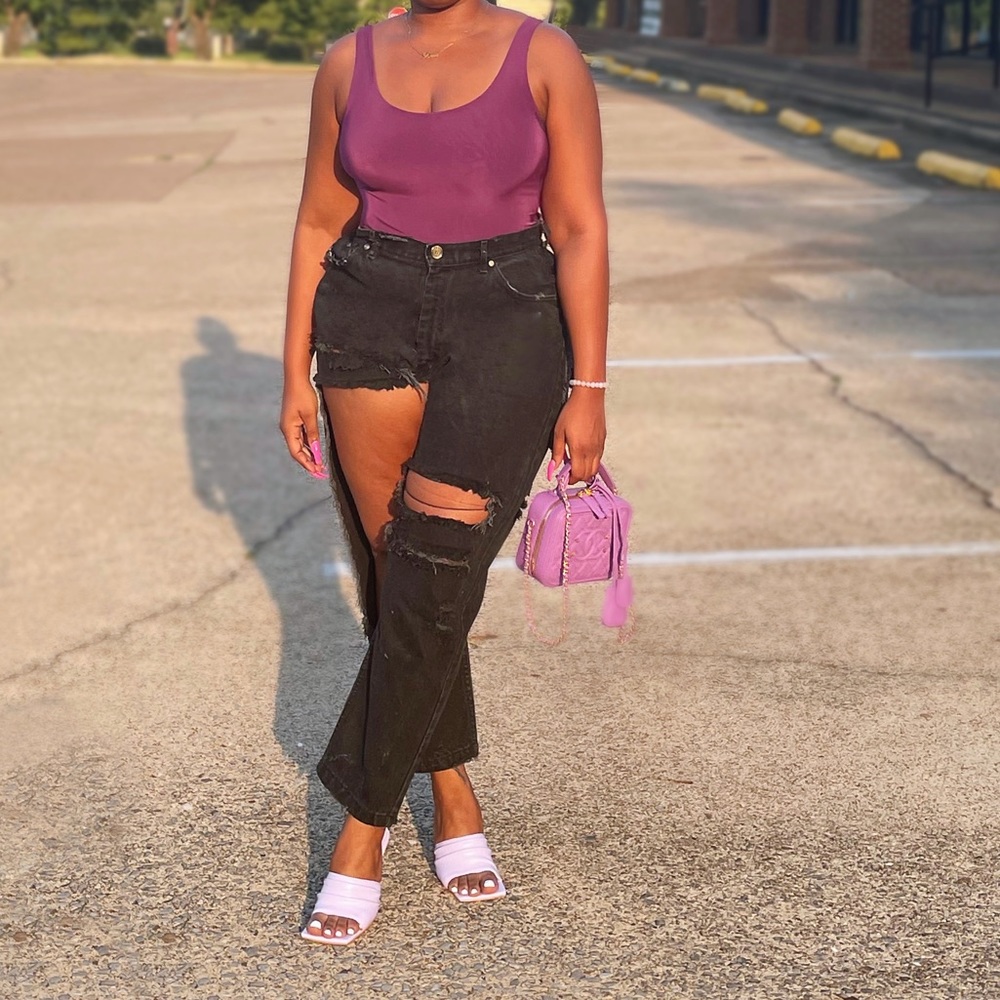Plum Thong Bodysuit